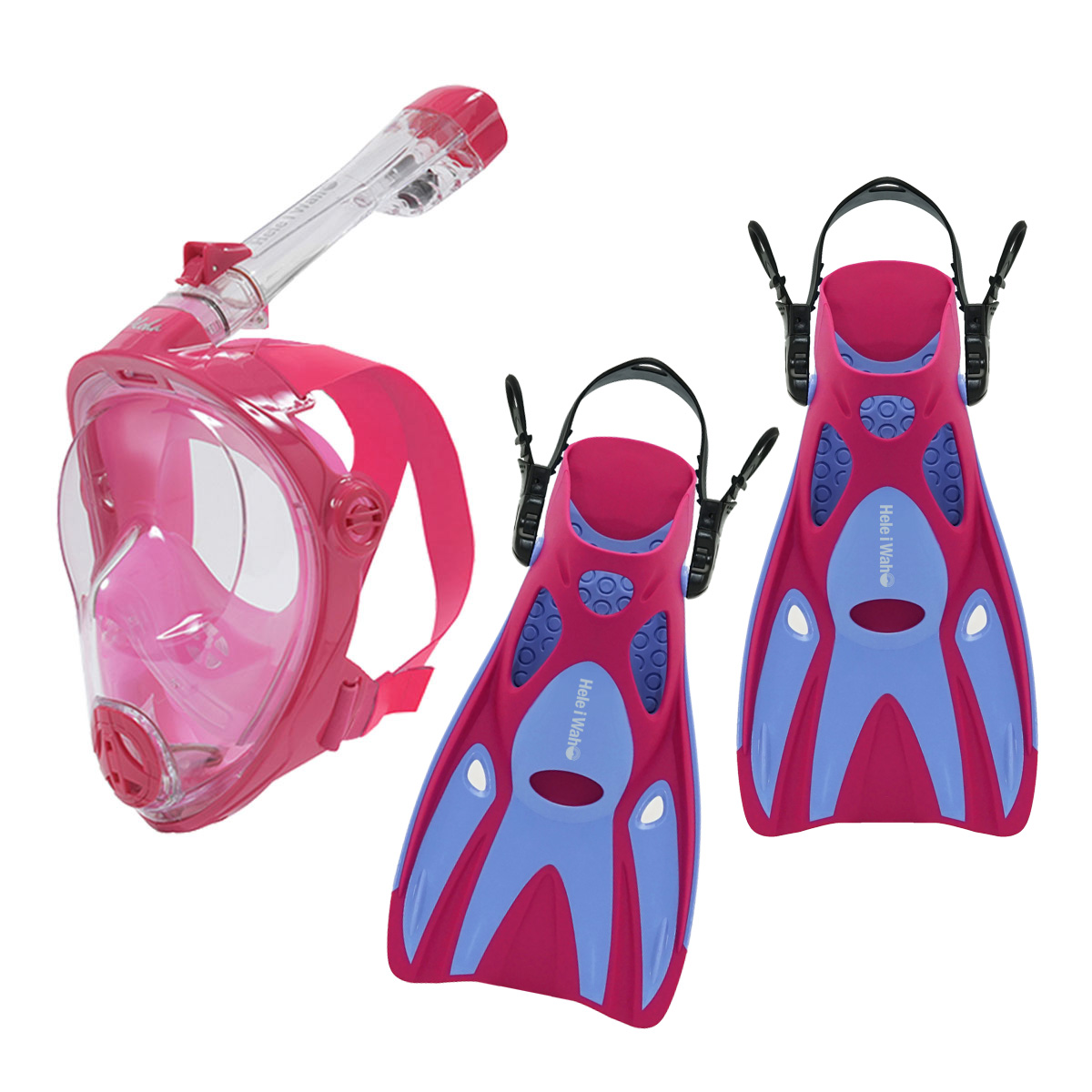 ALOHA KIDS&JR FULL FACE MASK & FIN SET